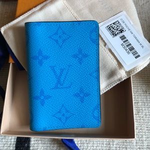 Louis Vuitton Pocket Organizer Tgrama light blue